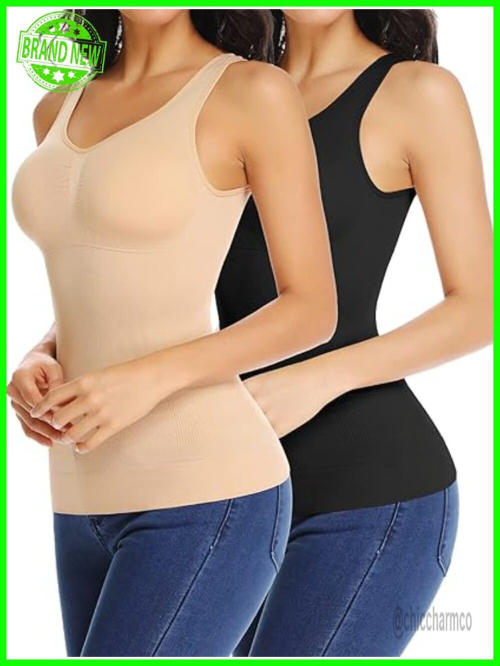 Tummy Control Cami Shaper with Built-in Bra